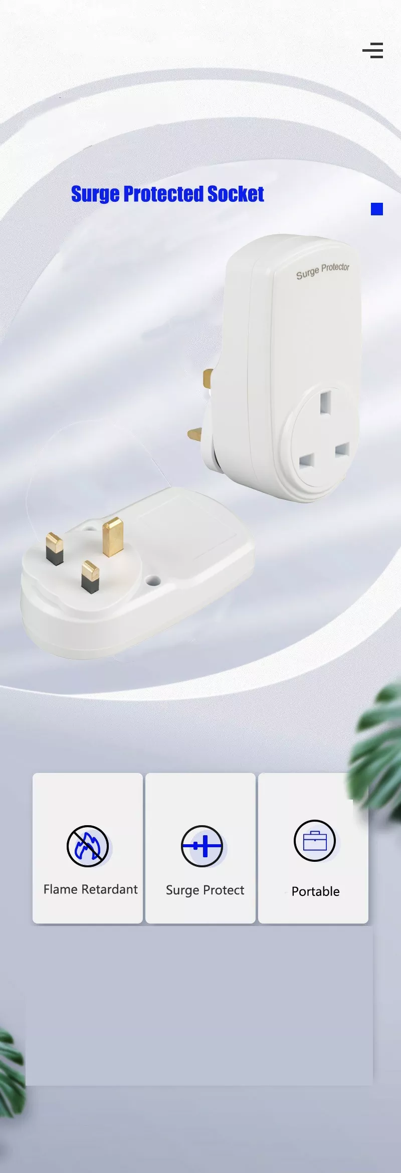 UK Surge Protector Socket