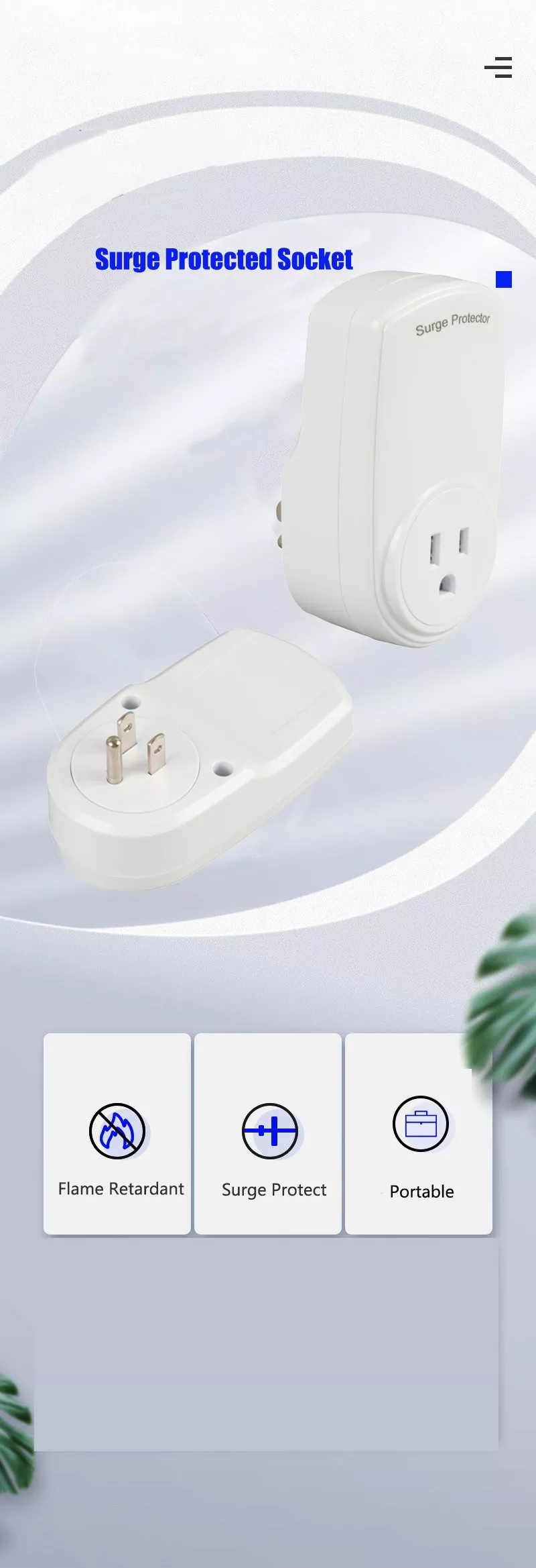 US Surge Protector Socket