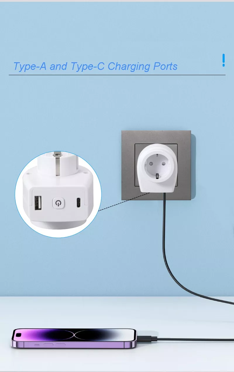 Single USB EU Adaptor
